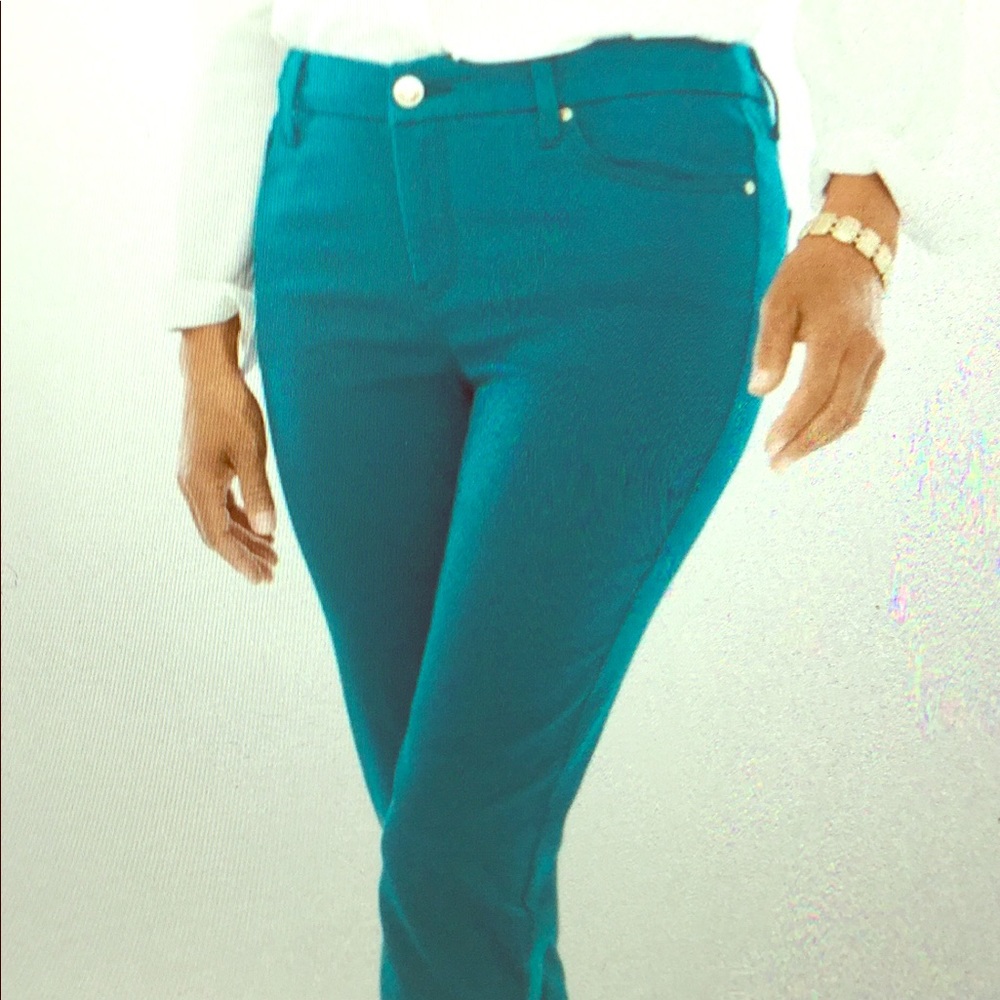 Chico’s Plus Size,  Teal Ankle Jeans. Brand New